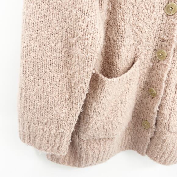 Raquel Allegra Womens Friendship + Love + Truth Alpaca Wool Cardigan Sweater M - Picture 4 of 9